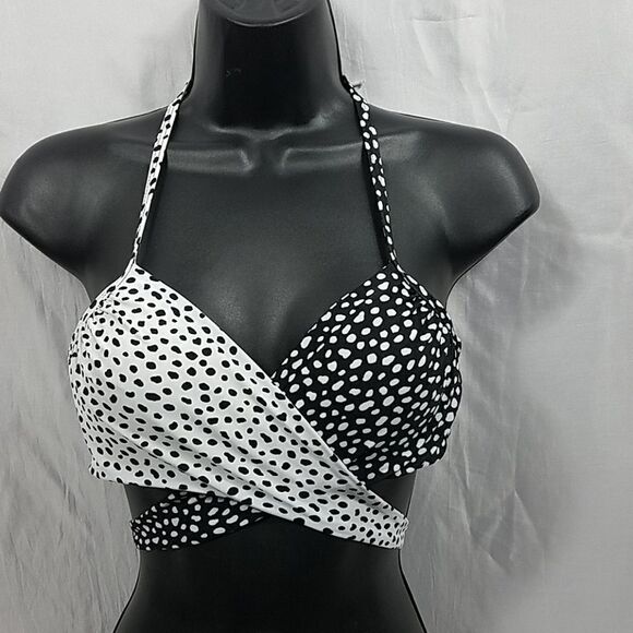 Victoria's Secret Pebble Dot The Wrap Bikini 34B - Picture 4 of 7